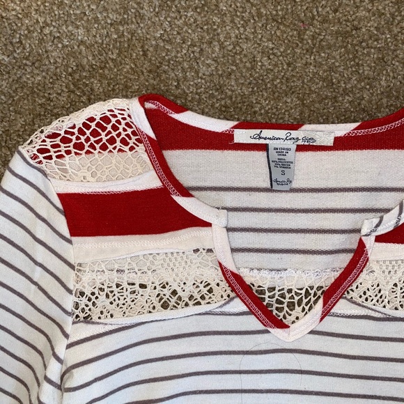 striped casual tee - Picture 3 of 4